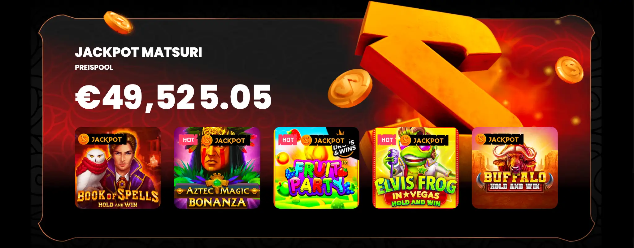 Grafik eines Fantasy-Spiels im Spin Samurai Casino