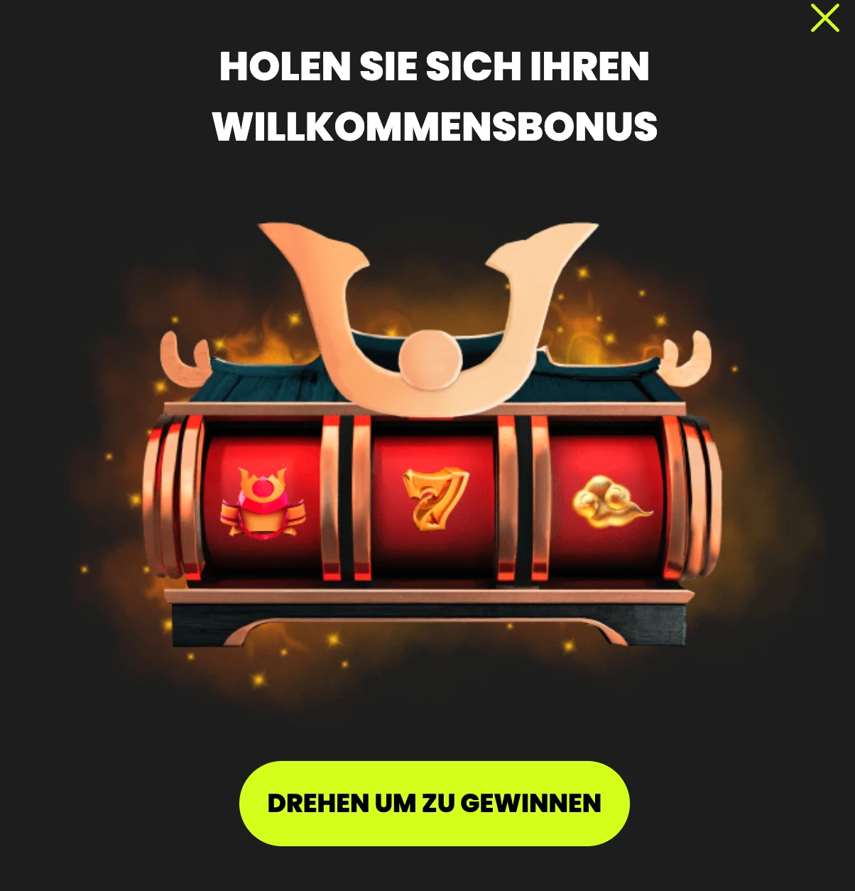 Spielautomat Golden Legend im Spin Samurai